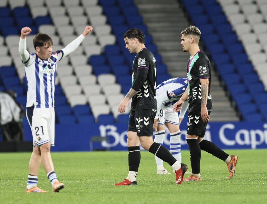 Real Sociedad B-Málaga CF: El filial fue el visitante (2-1)