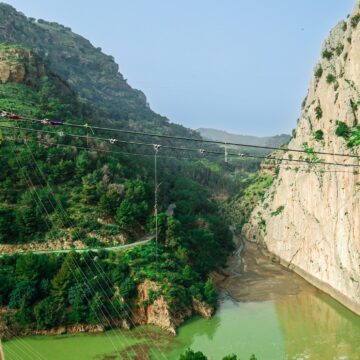 El Caminito del Rey avanza en su ampliación con el puente colgante más largo de España