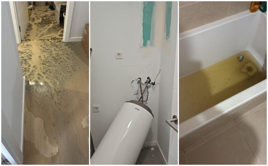 Tuberías atascadas, aguas fecales, techos que se caen: vecinos denuncian problemas en viviendas recién entregadas en Teatinos