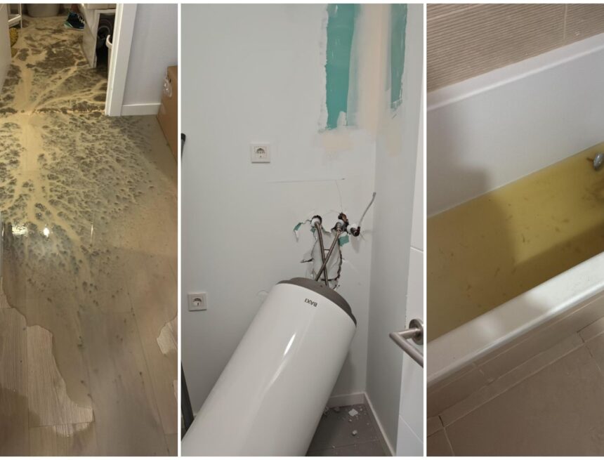 Tuberías atascadas, aguas fecales, techos que se caen: vecinos denuncian problemas en viviendas recién entregadas en Teatinos Tuberías atascadas, aguas fecales, techos que se caen: vecinos denuncian problemas en viviendas recién entregadas en Teatinos