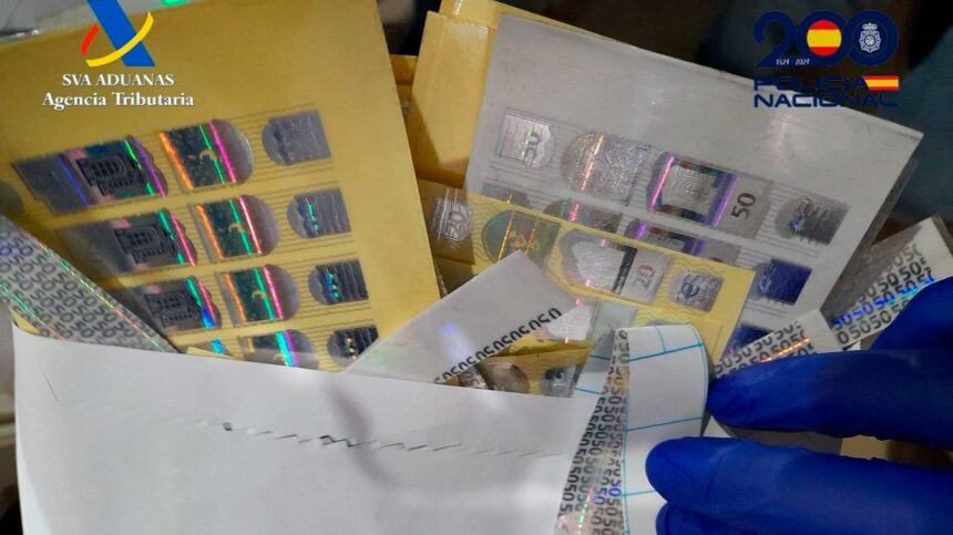 Un piso de Málaga, centro de una red de distribución de billetes falsos por Europa pagados en criptomonedas
