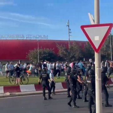 Cinco detenidos, cuatro «ultras» del Málaga CF, por los incidentes en Almería