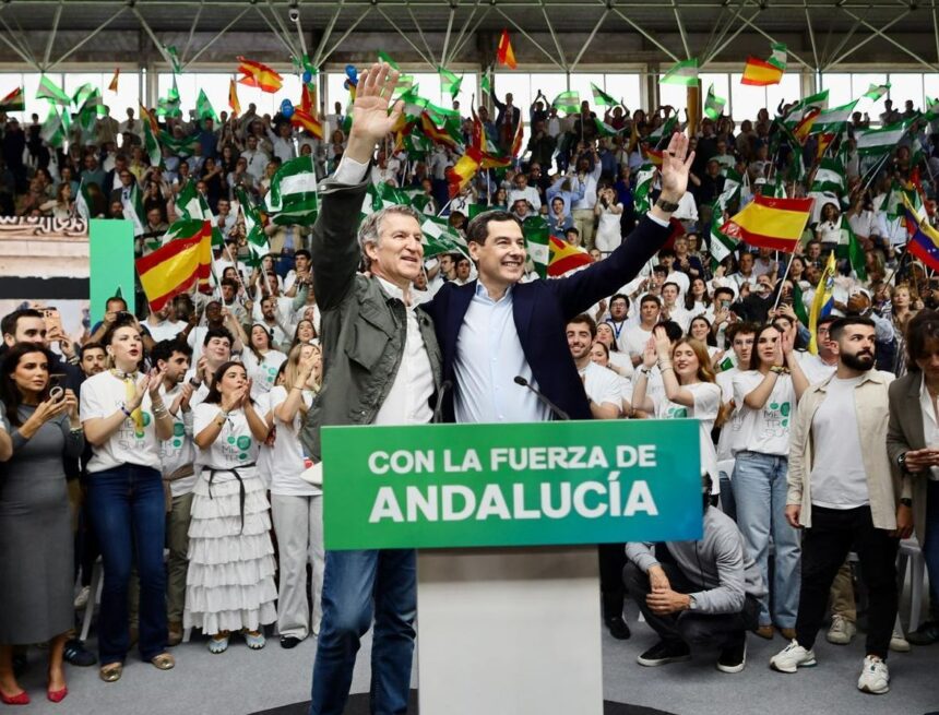 Feijóo asegura en Málaga que el futuro de España pasa por el 17M: ‘‘Vamos a ir a por todas’’