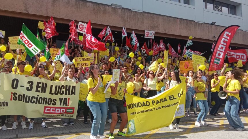 Huelga de las guarderías de Málaga: “Una monitora no puede estar pendiente de ocho niños de un año»