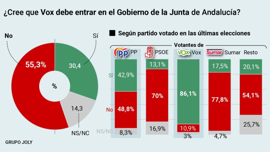 El votante del PP prefiere a Vox fuera del Gobierno andaluz El votante del PP prefiere a Vox fuera del Gobierno andaluz