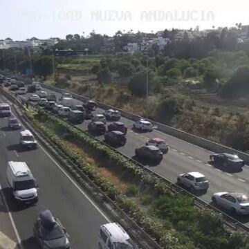 Una nueva jornada de accidentes en la A7 provoca atascos kilométricos en la Costa del Sol