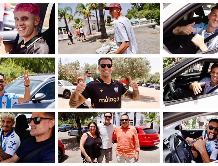 Las fotos de los héroes del ascenso del Málaga CF el día después: Así llegaron a la comida