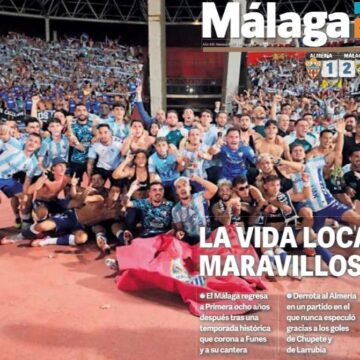 Consulte aquí la edición en papel del número histórico de Málaga Hoy con el ascenso del Málaga a Primera Consulte aquí la edición en papel del número histórico de Málaga Hoy con el ascenso del Málaga a Primera