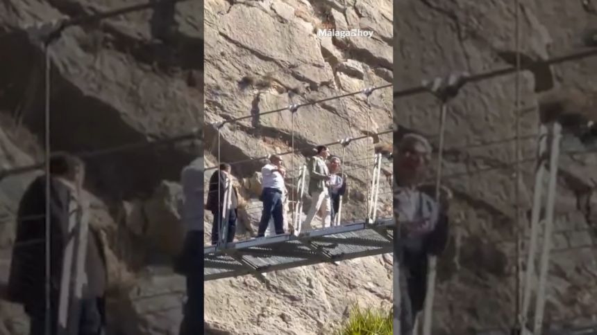Así es el nuevo puente colgante del Caminito del Rey, el más largo de España