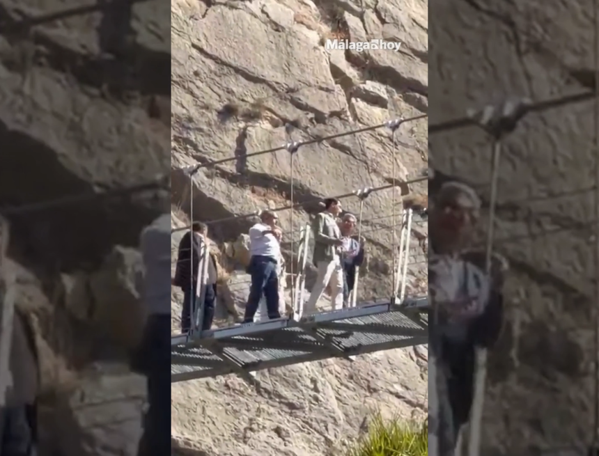 Así es el nuevo puente colgante del Caminito del Rey, el más largo de España