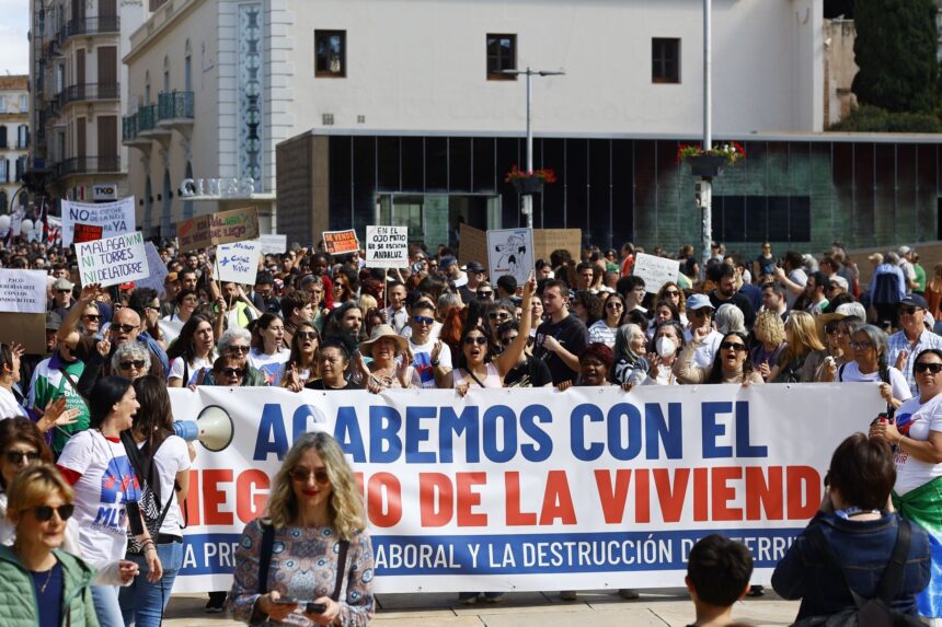 Málaga se prepara para la cuarta gran manifestación por la crisis de la vivienda