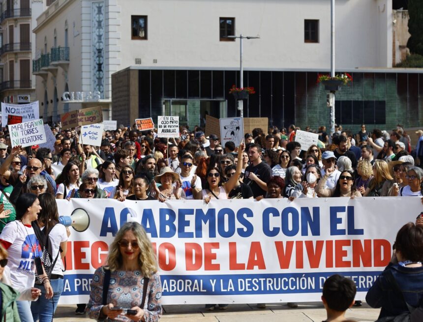 Málaga se prepara para la cuarta gran manifestación por la crisis de la vivienda Málaga se prepara para la cuarta gran manifestación por la crisis de la vivienda