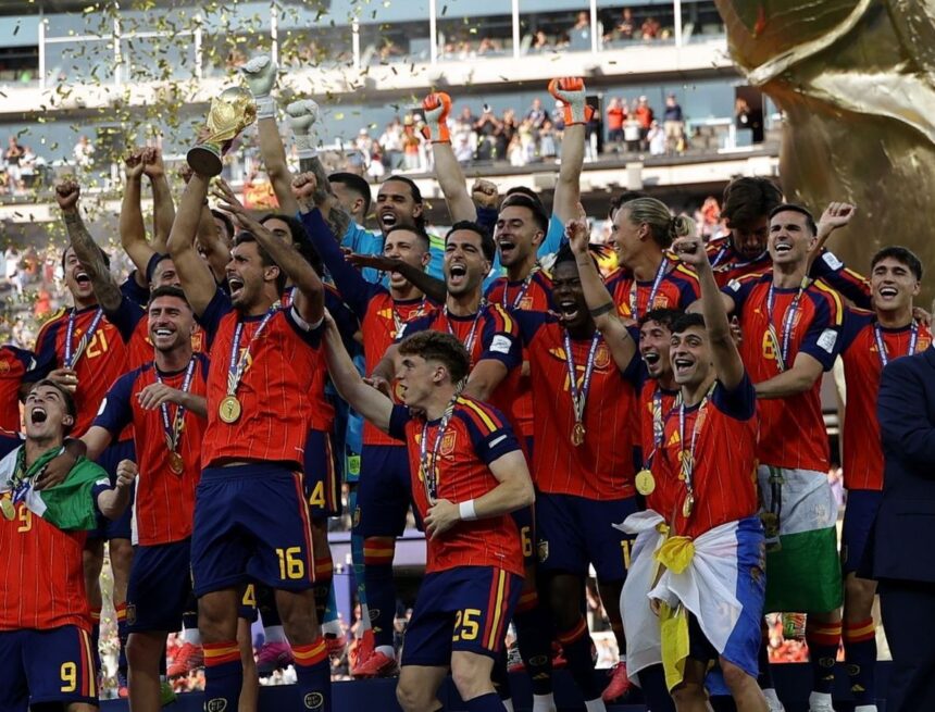 Las mejores fotos de la celebración de España del título de campeón del mundo