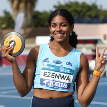 La malagueña Naomey Ezenwa, subcampeona de España de lanzamiento de disco