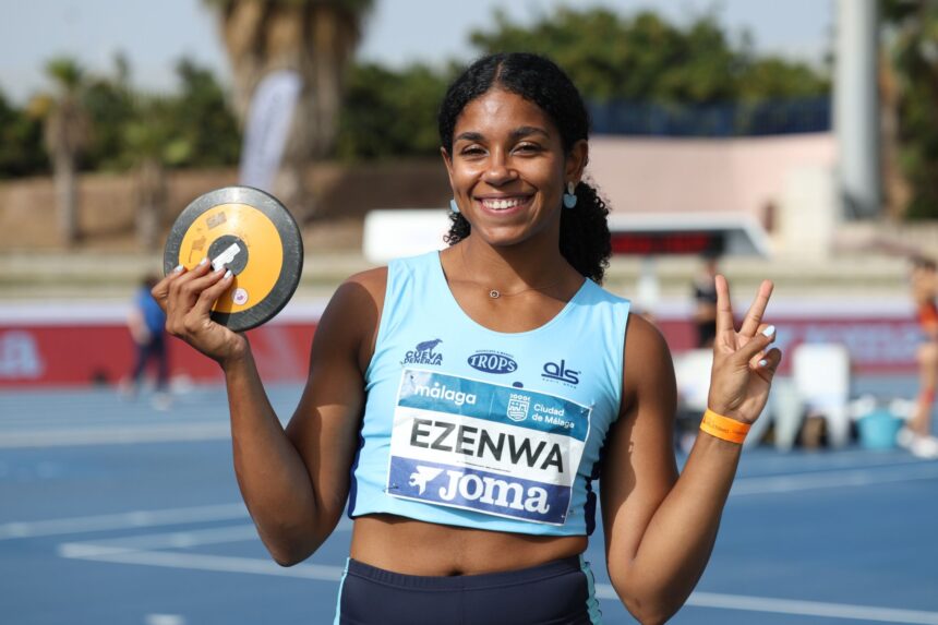 La malagueña Naomey Ezenwa, subcampeona de España de lanzamiento de disco