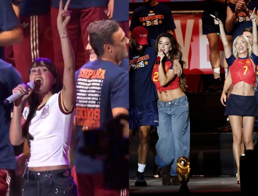 Aitana, Ana Mena o Lola Índigo: las actuaciones musicales en la celebración de la selección española