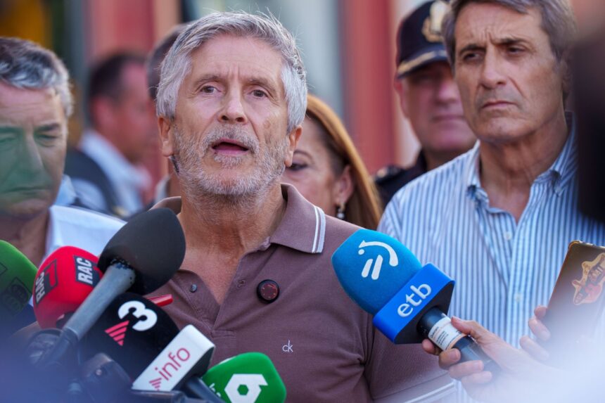 Grande-Marlaska, en Los Gallardos: «Las instrucciones a la población son obligaciones»