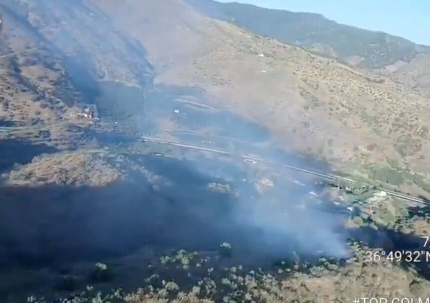 Declarado un incendio forestal en los Montes de Málaga