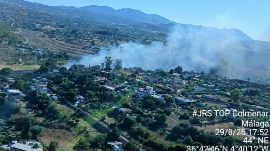 Controlado el incendio forestal declarado en un paraje de Cártama