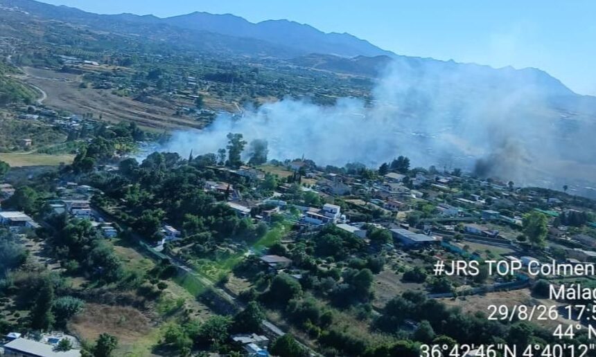 Controlado el incendio forestal declarado en un paraje de Cártama
