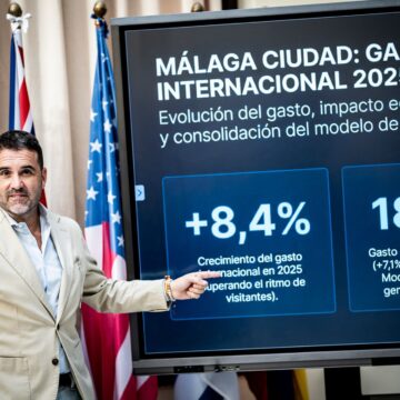 Málaga lidera el crecimiento del gasto turístico internacional entre las grandes capitales andaluzas Málaga lidera el crecimiento del gasto turístico internacional entre las grandes capitales andaluzas