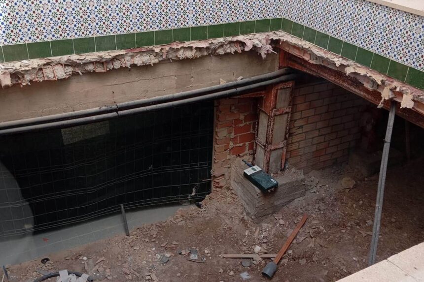Vuelta al cole en Benaoján entre obras, polvo y con un solo baño