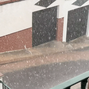 Una fuerte tormenta con granizo descarga 64 litros en menos de una hora en Archidona
