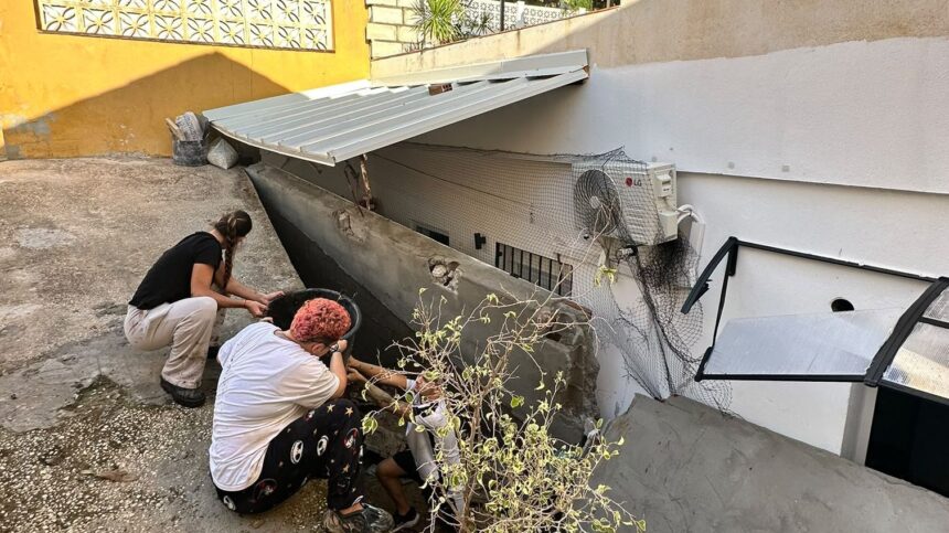 «Si llegamos a estar dormidas habríamos muerto ahogadas»: el derrumbe de un muro destroza la casa de una familia en El Palo